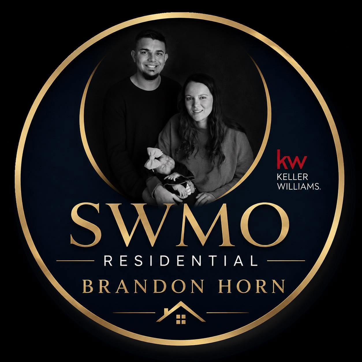 Brandon Horn with his family, SWMO Residential and Keller Williams profile image
